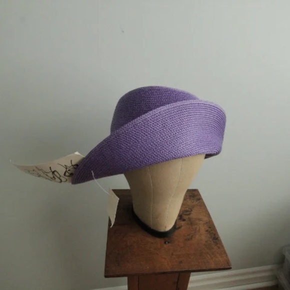 1970’s Convertible Straw Wide Brimmed Sun Hat - Picture 3 of 6